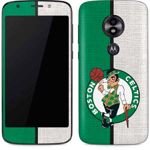 NBA Boston Celtics Canvas Moto E5 Play Skin